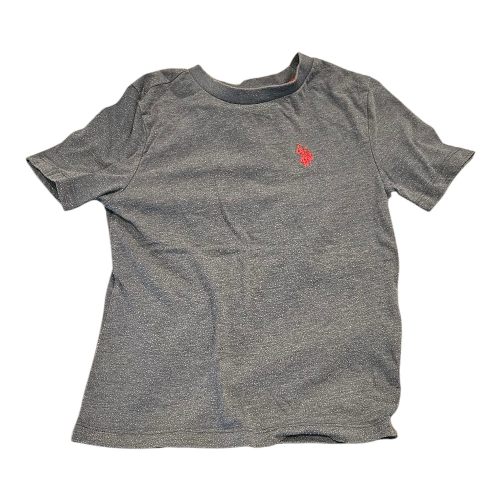 US. Polo Assn. Child's Size XS Grayish Blue Short Sleeve Pullover T-Shirt